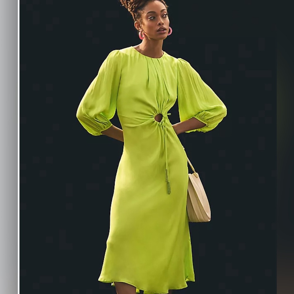 Farm Rio Puff -sleeve dress